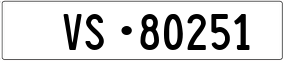 Truck License Plate